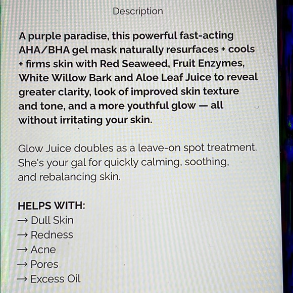 Earth Harbor GLOW JUICE refining enzyme mask - Picture 5 of 11